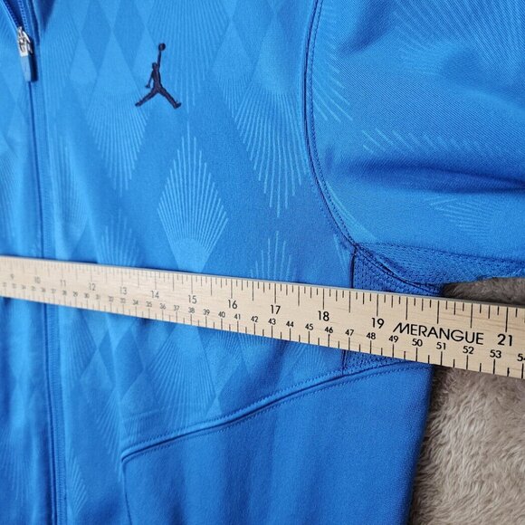 Nike Air Jordan Jumpman Warm Up Track Suit Top Basketball Youth Size M Teen Blue - Picture 3 of 10